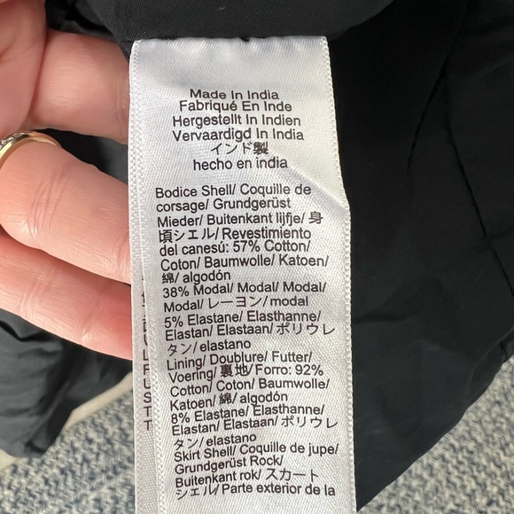 J.Crew Black Knit Mixy Bubble Hem Dress with Pockets Size XL Style BY828 NEW - Picture 9 of 14